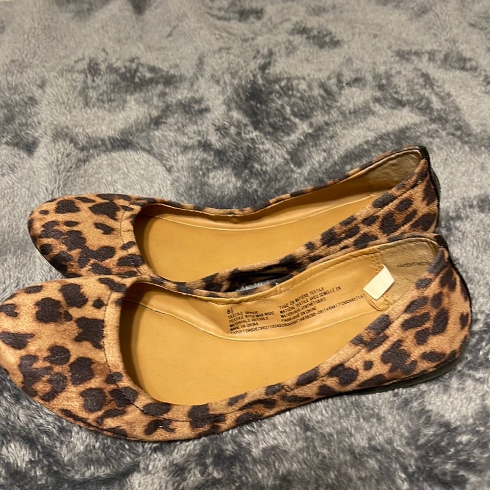 Animal print flats